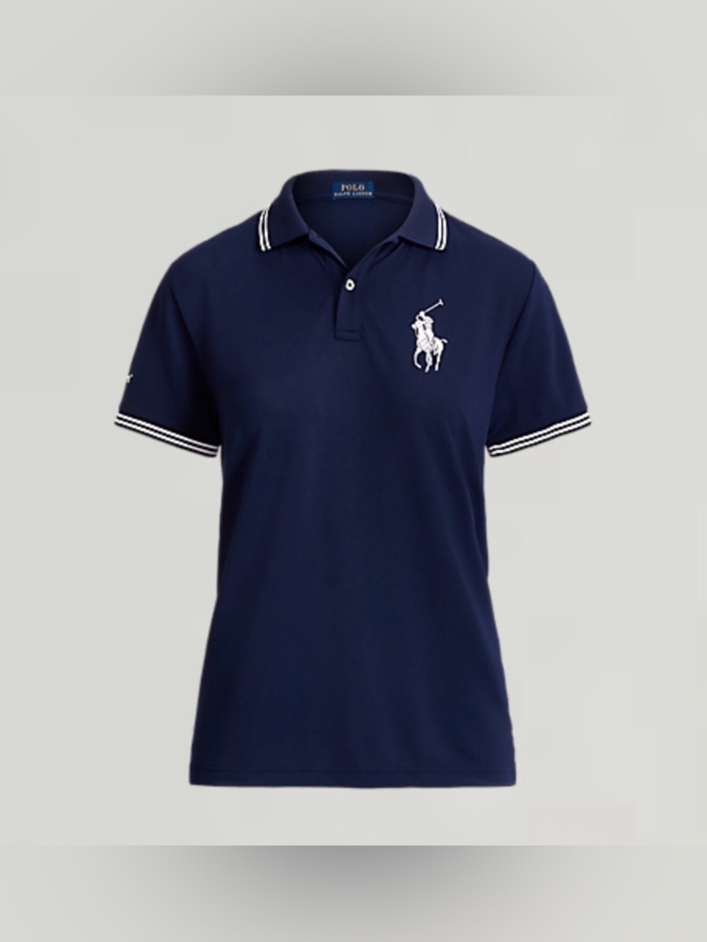 Polo Ralph Lauren Women’s 2023 US Open Umpire Polo Shirt Big Pony XL Tennis Navy
